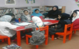 جمع خوانی کتب رده کودک مسابقه کتابخوانی رضوی در کتابخانه شهید مطهری